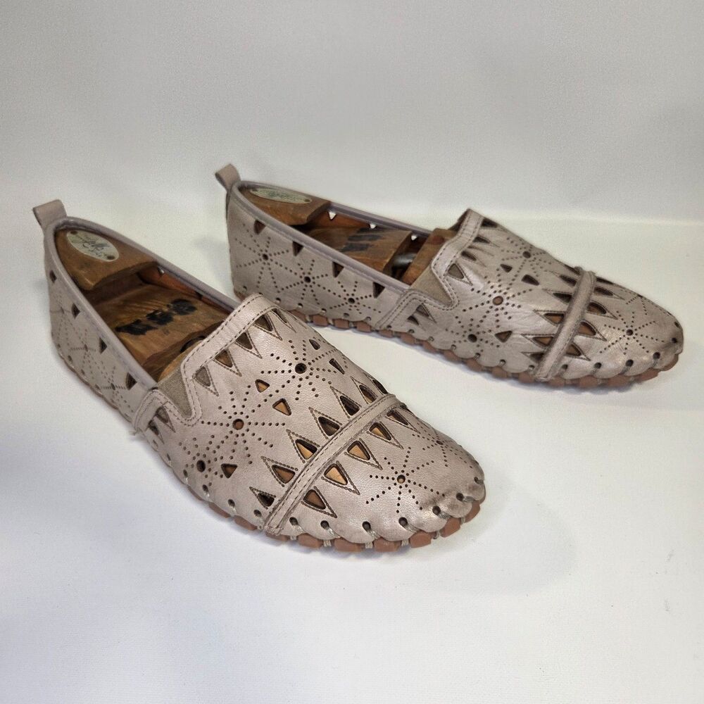 Spring Step Women's Leather Fusaro Loafer Shoe Comfortable Slip-On Shoes 42